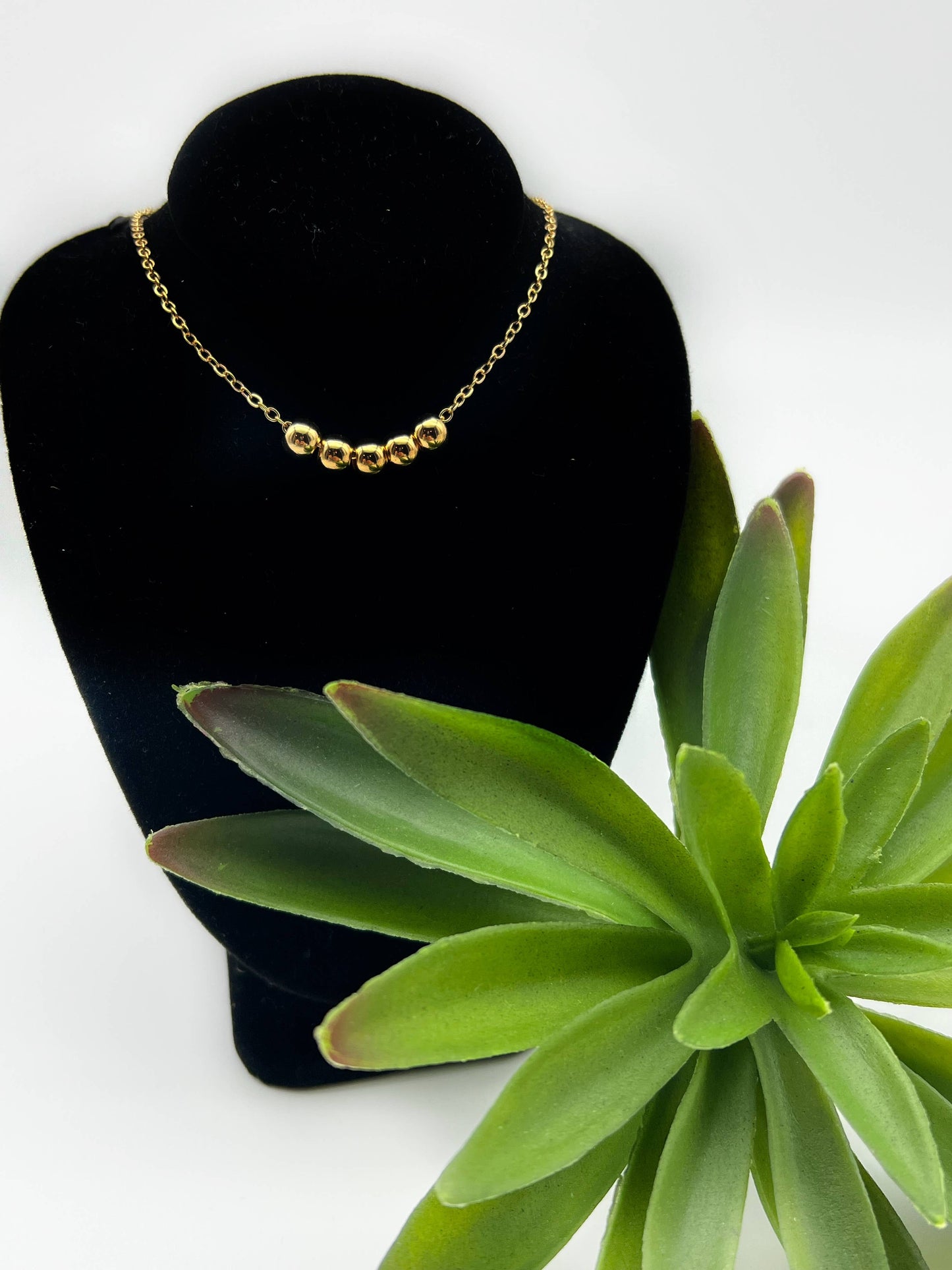 Fidget Anti Anxiety Gold Ball Necklace