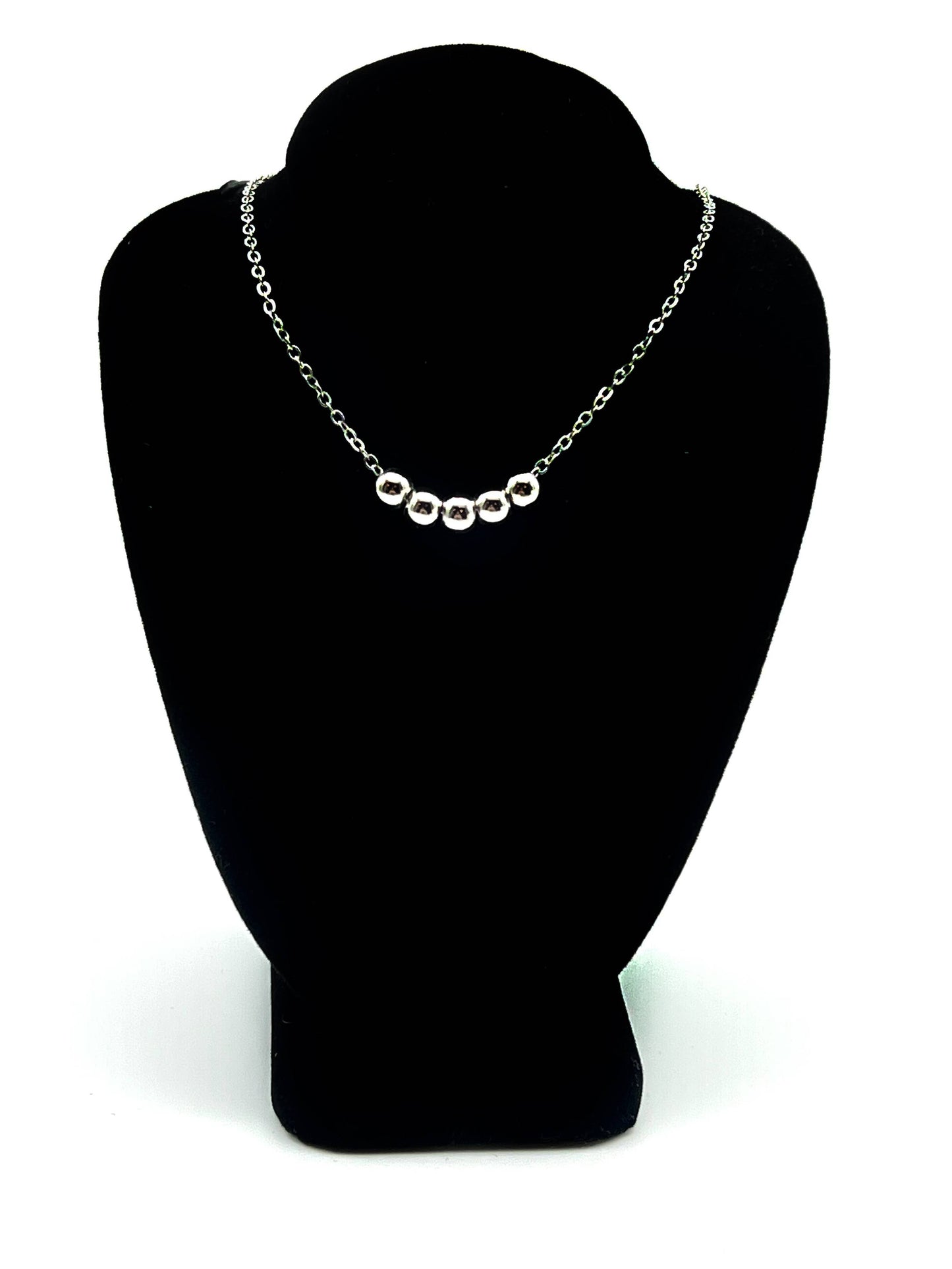 Fidget Anti Anxiety Silver Ball Necklace