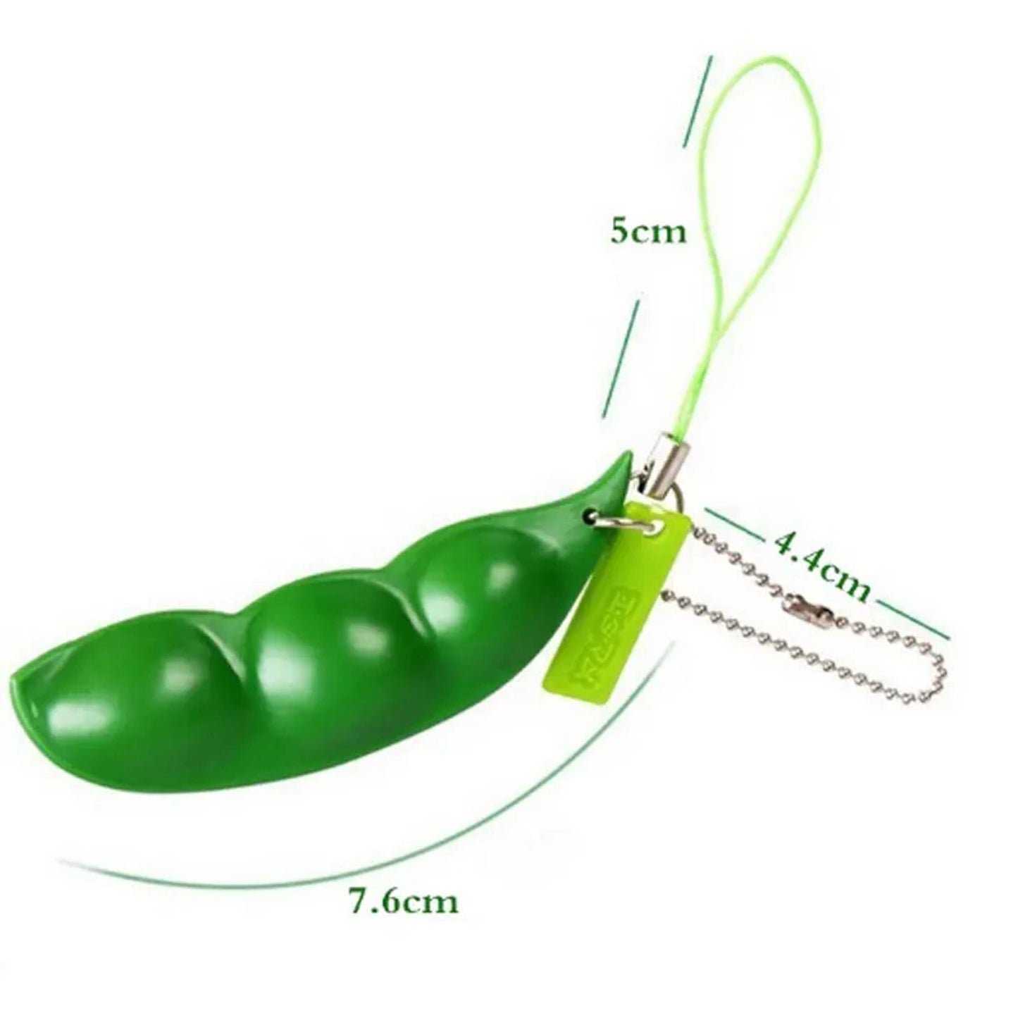 Peas Theme Stress Relief Fidget Keychain