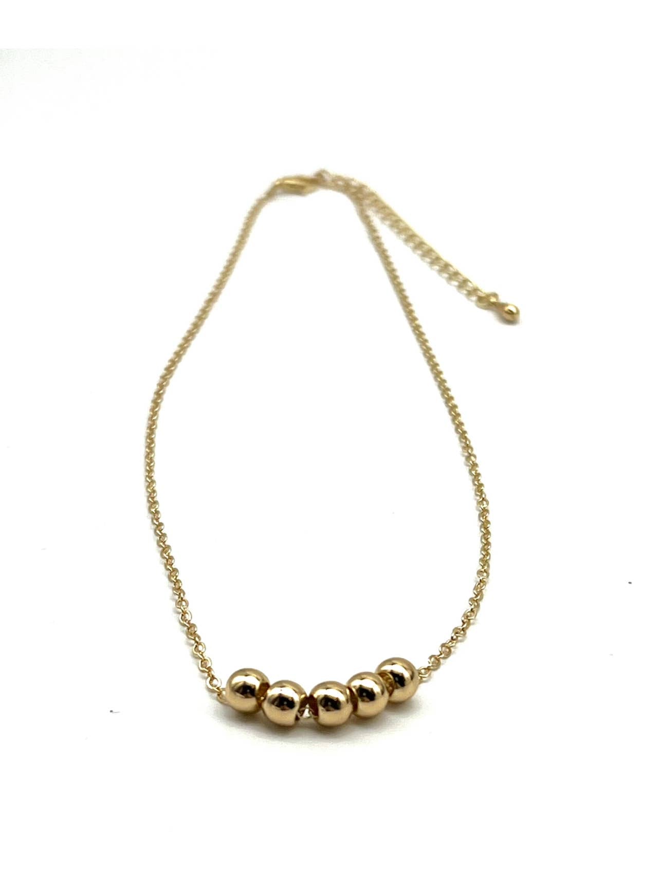 Fidget Anti Anxiety Gold Ball Necklace