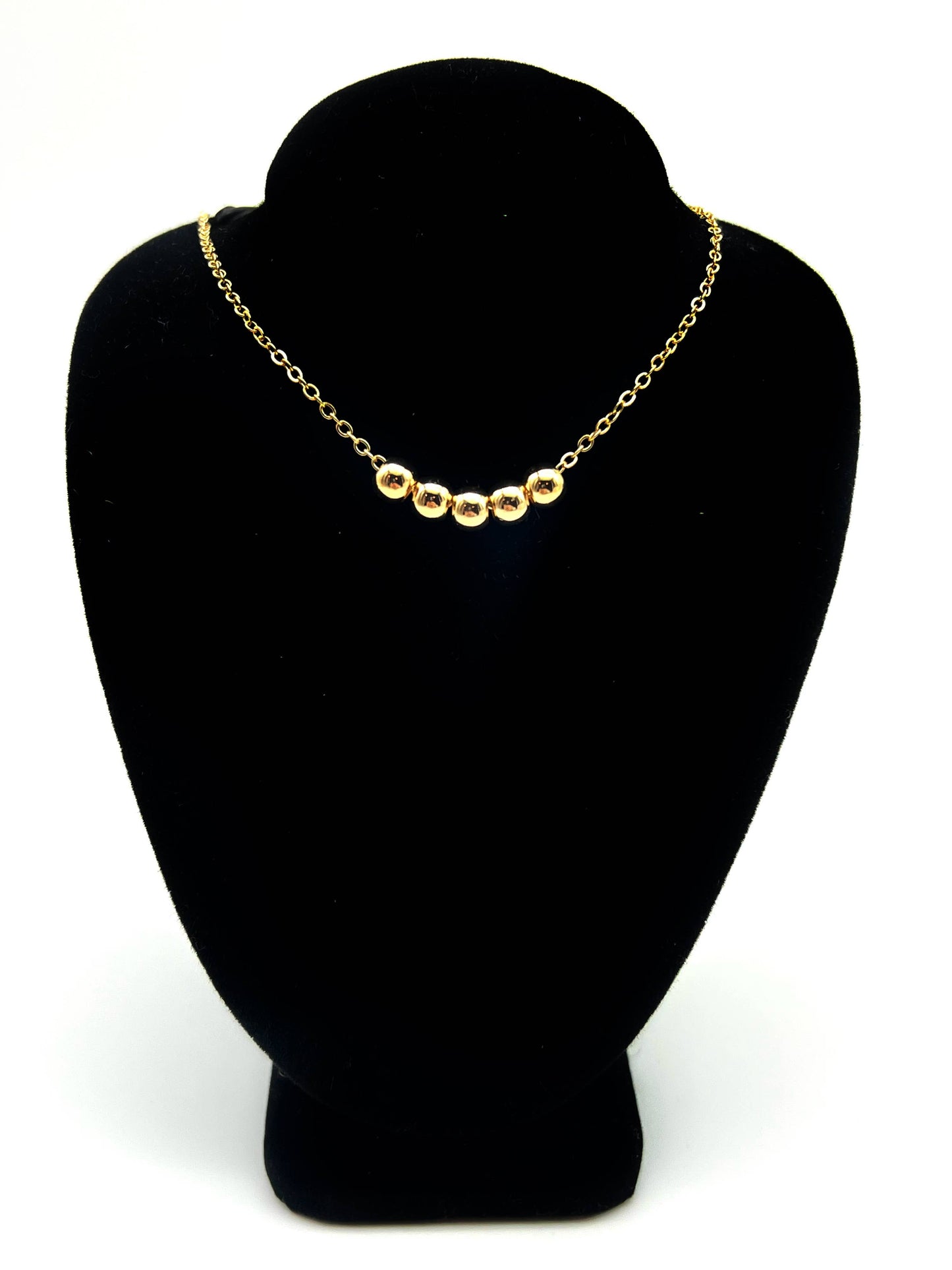 Fidget Anti Anxiety Gold Ball Necklace