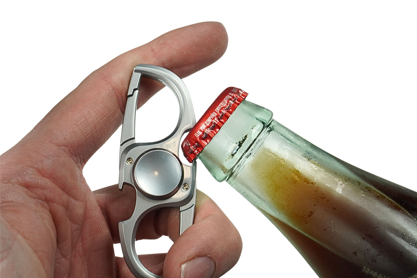 Premium Stainless Steel Fidget Spinner Bottle Opener Keychain – CNC Precision Toy with Hybrid Ceramic R188 Bearing, Stress Relief & Focus Aid for ADHD, Anxiety, Kids & Adults